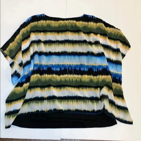 East 5th Batwing Zamba Striped Blouse Top New - Picture 2 of 8